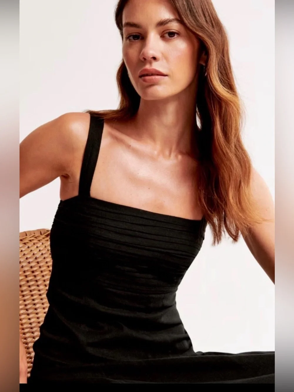 Abercrombie & Fitch Black Maxi Sundress